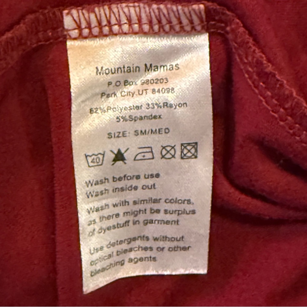 Mountain Mamas Elegant Maroon Tunic Top Women's Medium - Picture 5 of 11